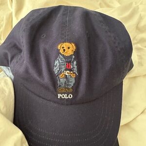 Ralph Lauren Navy Polo Bear Hat